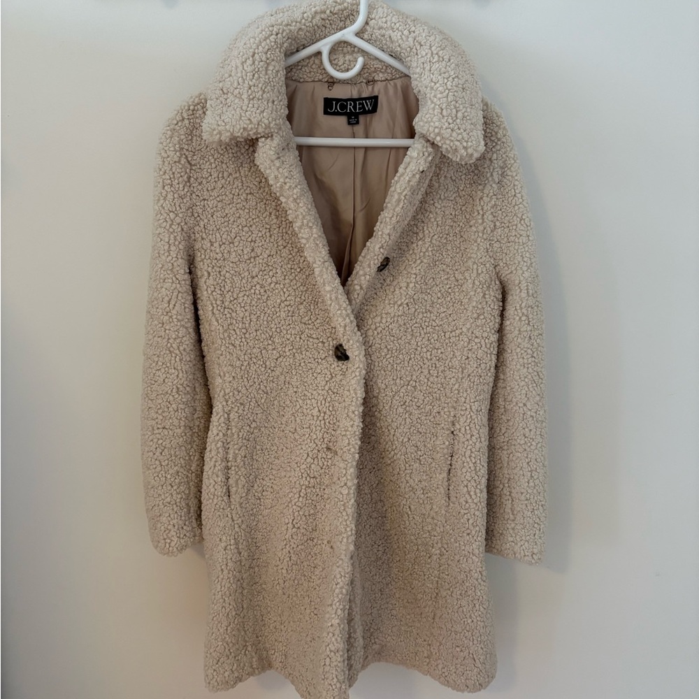 J. Crew Women's Beige Teddy Jacket